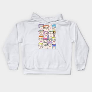 Faces cartoon Kids Hoodie